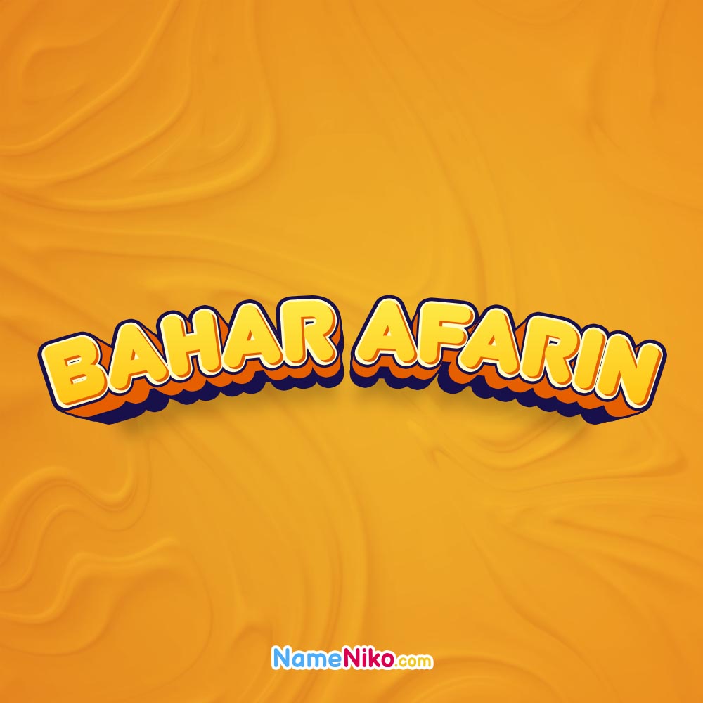 پروفایل اسم بهارآفرینبه انگلیسی
