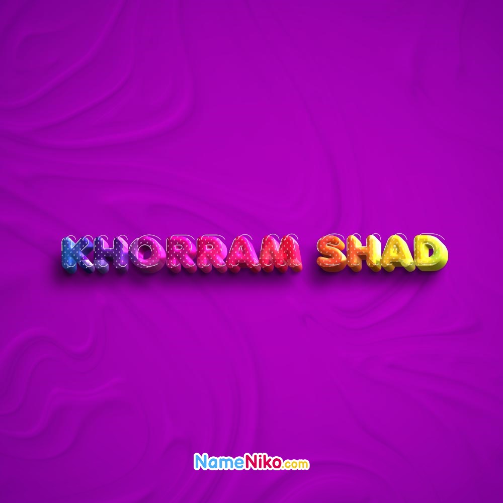 عکس پروفایل اسم خرم شاد