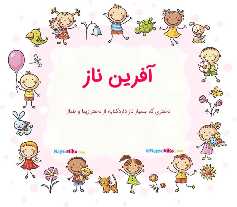 معنی اسم  آفرین ناز