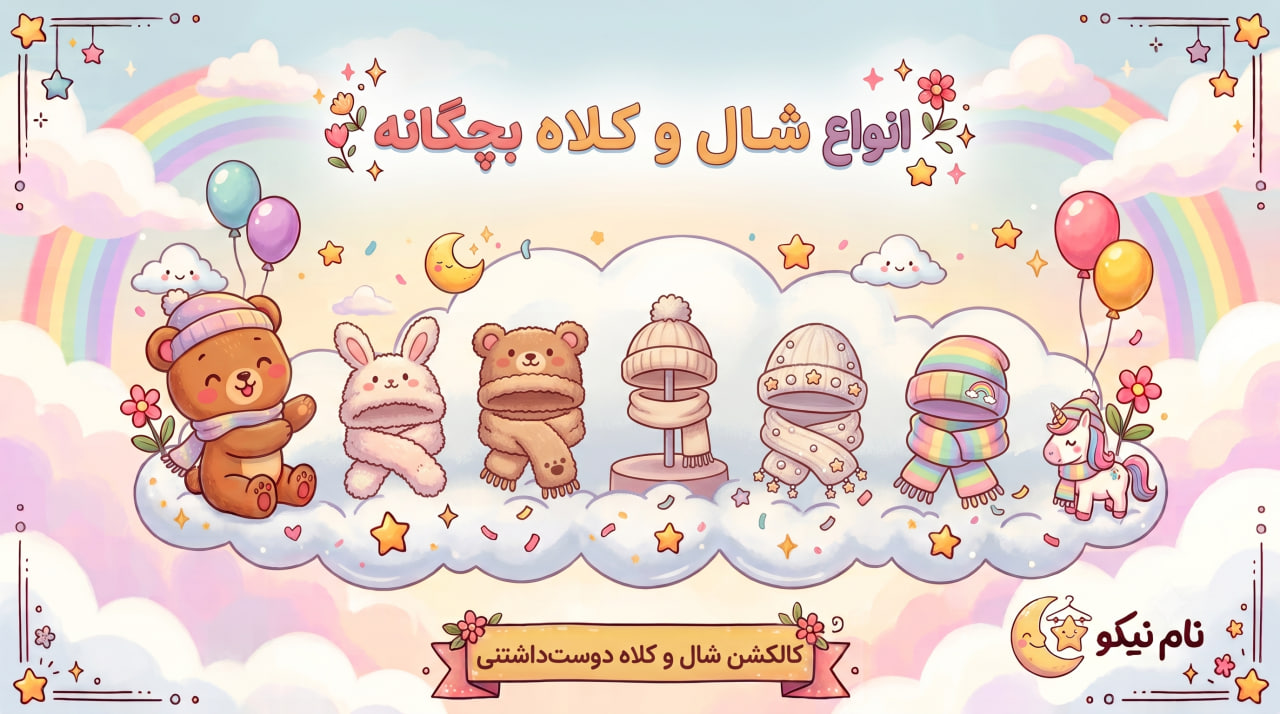 شال و کلاه بچگانه