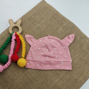 کلاه نوزادی H&M طرح گوشدار قلبی لبه دار