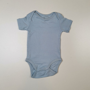 بادی آستین کوتاه طرح آبی روشن ساده