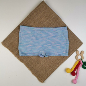 شورت طرح آبی آبرنگی طرح دار