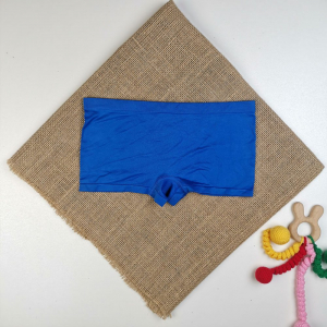 شورت طرح آبی پررنگ