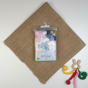 پک ده عددی شورت دخترانه طرح روزهای هفته رنگی