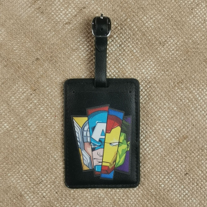 نشان جای اسم پسرانه طرح مارول مشکی رنگ