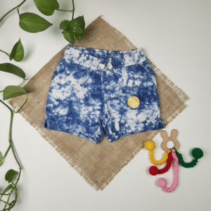 شلوارک نوزادی برند cat & jack طرح ابر و باد جیبدار تو دورس آبی رنگ - 5 سال