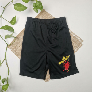 شلوارک نوزادی پسرانه برند Tu طرح نوشته دار مشکی رنگ - 9-10 سال