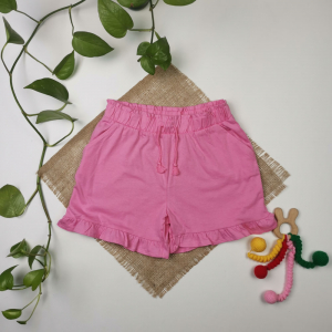 شلوارک نوزادی دخترانه برند Tu طرح پرک پرکی صورتی رنگ - 11 سال