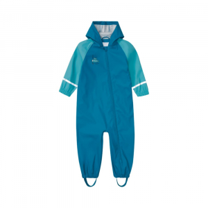 سرهمی بارونی پسرانه آستین بلند برند kuniboo طرح زیر دریایی آبی رنگ