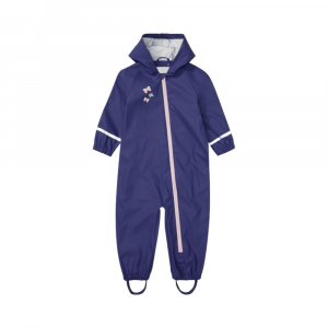 سرهمی بارونی آستین بلند برند kuniboo طرح پروانه سرمه ای رنگ