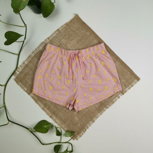 شلوارک نوزادی دخترانه برند pepperts طرح موز کمربند دار صورتی کمرنگ رنگ - 8-10 سال