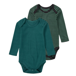 ست دو عددی بادی آستین بلند برند لوپیلو طرح کبریتی سبز