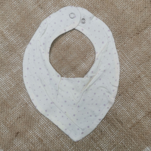 پیشبند نوزادی دخترانه طرح دون دونی نباتی رنگ - 0-6 ماه