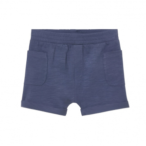 شلوارک نوزادی پسرانه برند لوپیلو طرح جیب دار آبی رنگ